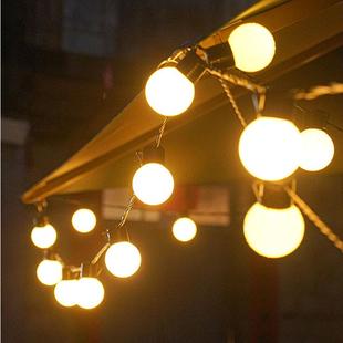 G50球泡灯串大圆球天幕帐篷露营灯串户外庭院阳台营地装 饰彩灯