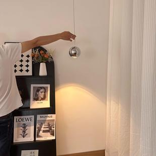 意式 极简可升降床头小吊灯卧室现代简约长线球形轻奢餐厅吧台吊灯