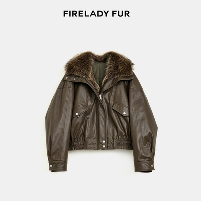 【CHIC PARKA】付智恩 暮色倒影 可拆卸貉子毛领90鹅绒皮草派克服