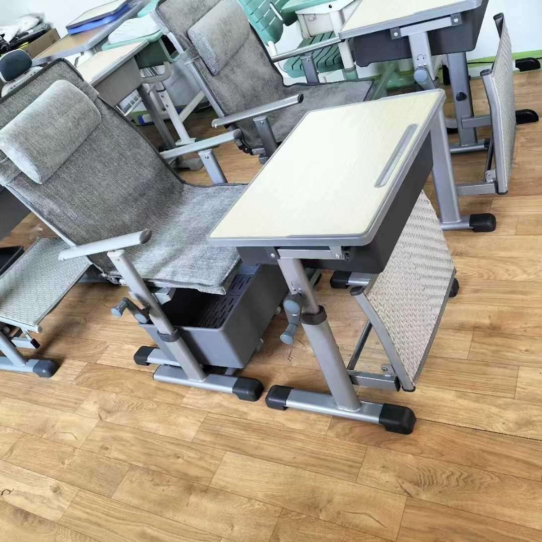 午休课桌椅可躺式儿童学习桌学校辅导培训班新款工厂写字书桌套装
