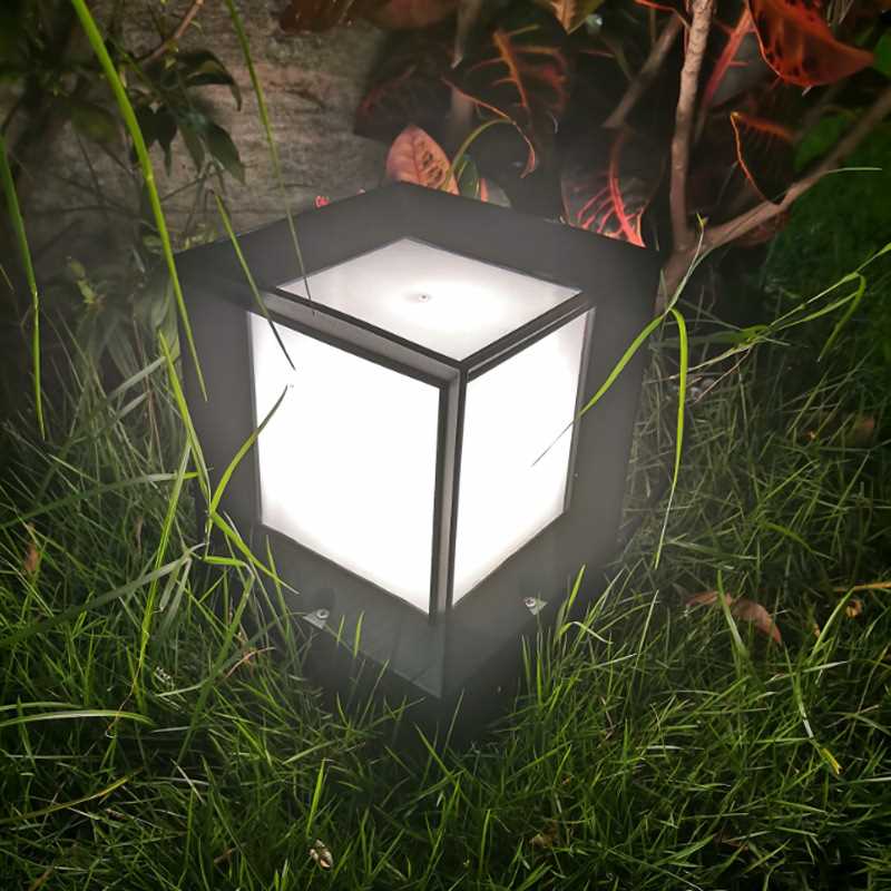 LED简约亚克力柱头灯草坪灯别墅公园草地小区墙头外墙厂区门头灯