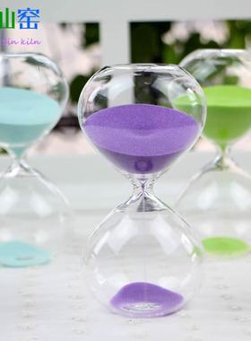 沙漏计时器 透明玻璃5/10/30分钟/60分钟沙漏 情人节 结婚礼物