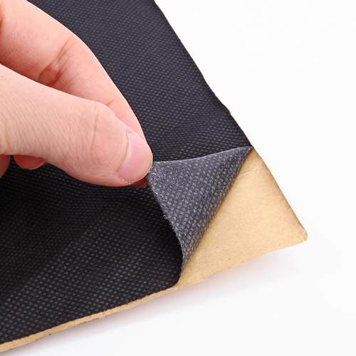 背胶无纺布多范围循环使用黑白防潮透气纺织布耐用带胶粘