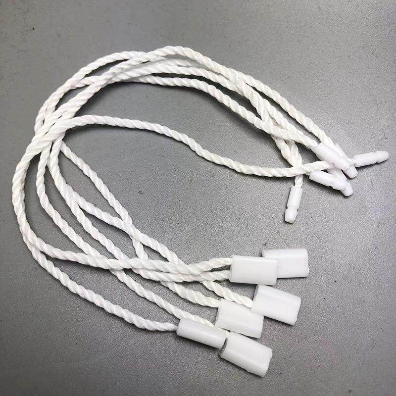通用服装加粗三股吊牌绳 塑料线绳 棉绳 吊粒绳吊牌线抽绳