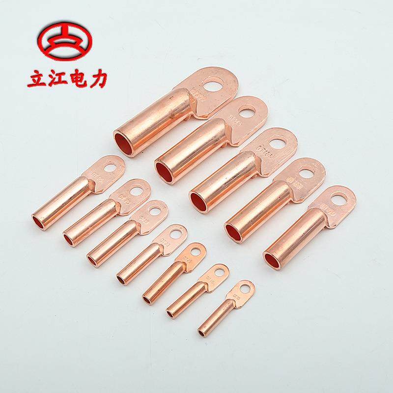 DT铜鼻子 铜线耳接线端子 加厚堵油电缆铜接线鼻子端头厂家优惠