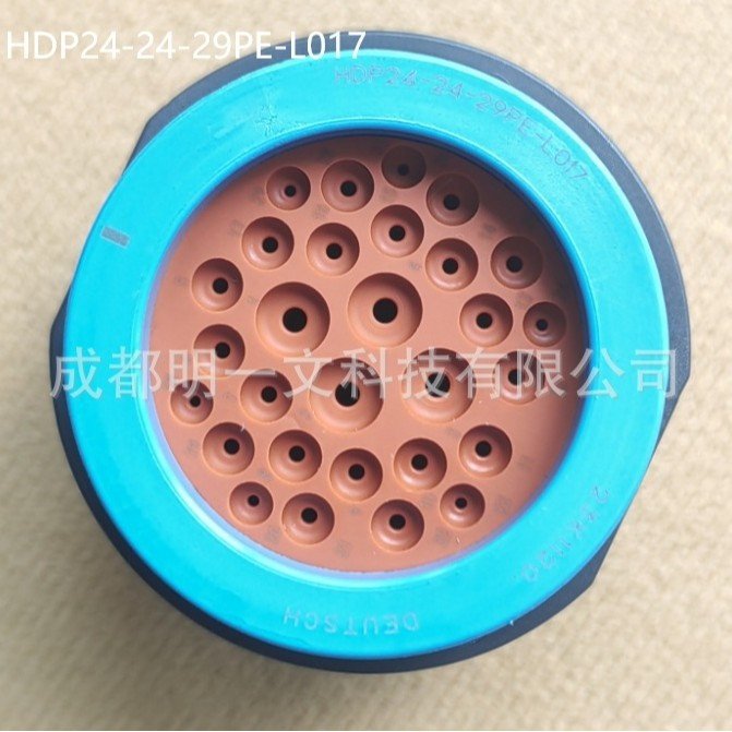 HDP24-24-29PE-L017公塑壳TE德驰 29孔 防水 10-22AWG PAGF 黑色