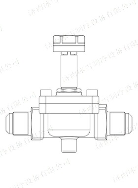 Castel卡士妥电磁阀1190N/6S,常开,SAE连接,不带线圈,隔膜先导式