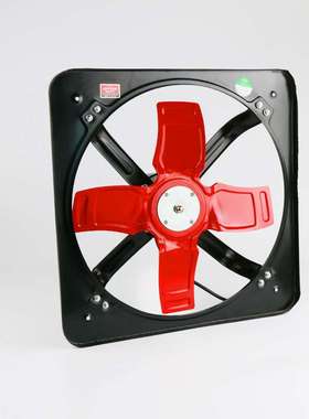 STFA工业排气扇方形开敞式金属排风扇厨房酒店油烟侧壁式抽风机