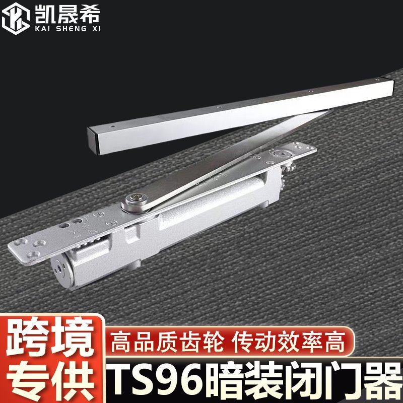 TS96凸轮重型暗藏式闭门器多码款酒店宾馆房门铝合金玻璃门闭门器