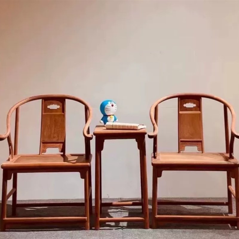 缅花安思远圈椅三件套,尺寸:61*44*92/48,42*36*66,淘