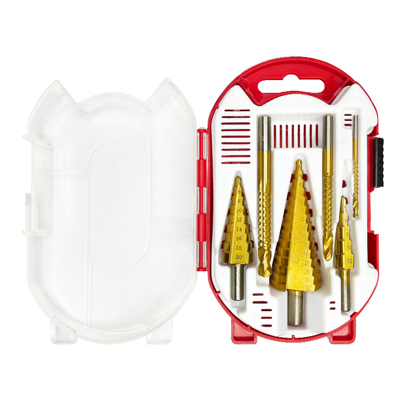 睿麒锯齿宝塔钻头含钴金属打孔多功能钻孔器扩孔器套装阶梯钻木工