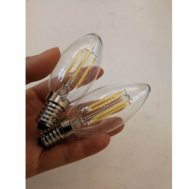 3W G4 G9 4W E14 E27爱迪生高亮LED光源家用仿钨丝尖泡蜡烛灯泡