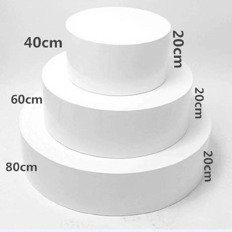 直播舞台烤漆台子网红站台圆形模特地台婚纱店摄影橱窗服装展示台
