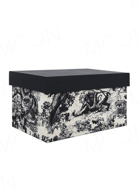 moon慕空间样板房衣柜收纳箱衣帽间收纳盒灰色老虎整理箱软装摆件