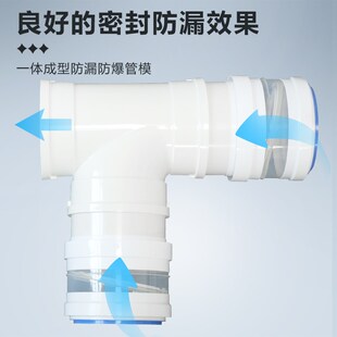 T型160mm三通双止逆阀厨房油烟机排烟160PVC/150/160/170/180软管