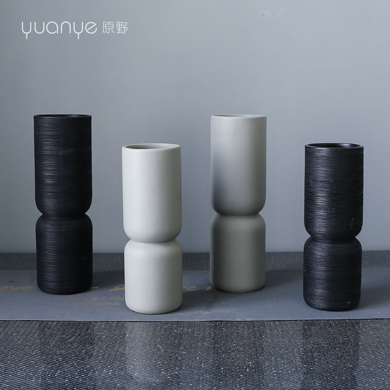 新都市简约花瓶摆件客厅插花创意艺术独特造型几何设计师时尚花瓶
