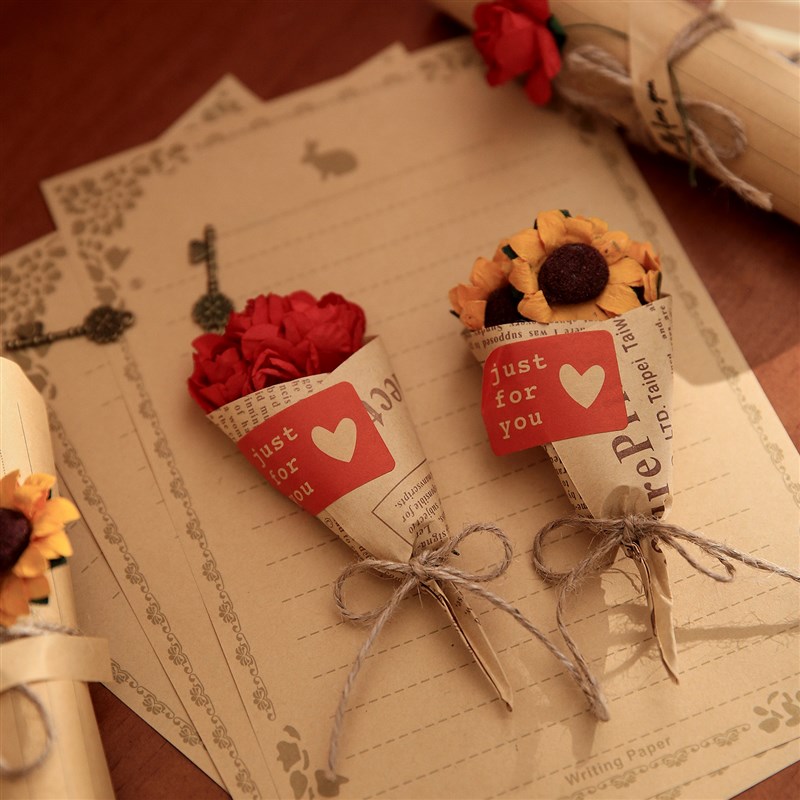 仪式感高端伴手礼信封信纸礼盒套装 手写浪漫情书生日告白礼物盒