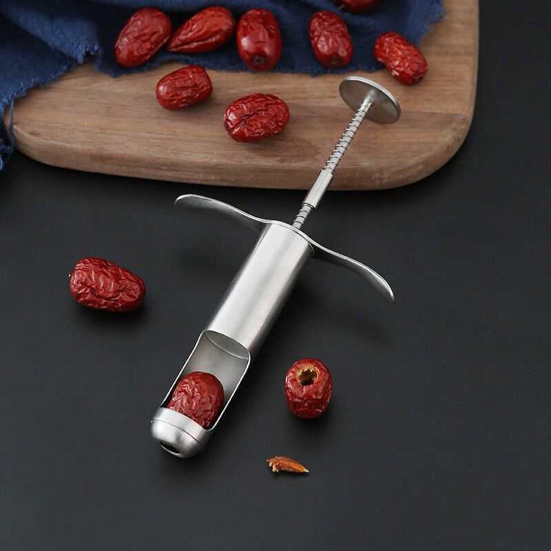 去枣核器剔红枣胡除干枣子芯工具304不锈钢夹核桃抽芯快速取肉机