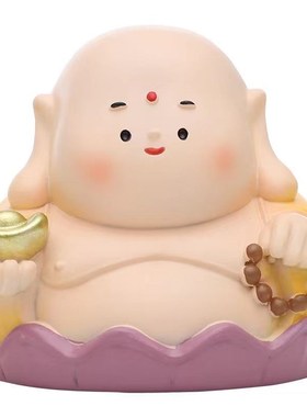 财神小摆件桌面装饰品灶王神手办招财网红福气小神仙工位车载摆设