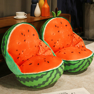 西瓜坐垫靠背一体地上蒲团椅子垫子卧室屁股垫子儿童沙发懒人坐墩