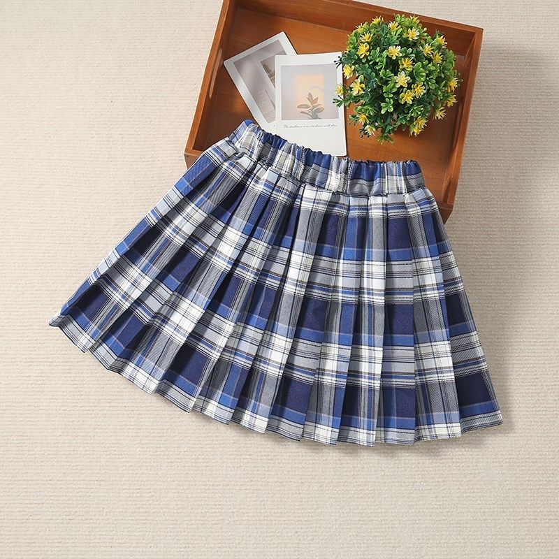 女童半身裙春秋季新款百褶裙海军学院风百搭裙子儿童洋气格子短裙,童装/婴儿装/亲子装,半身裙,淘宝优惠券,粉丝福利购,淘宝优惠卷
