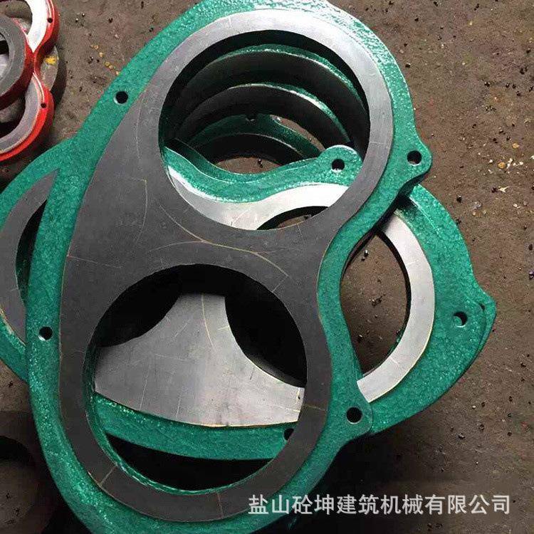 混凝土地泵硬质合金眼镜板中联钨钢眼镜板切割环国外泵车配件