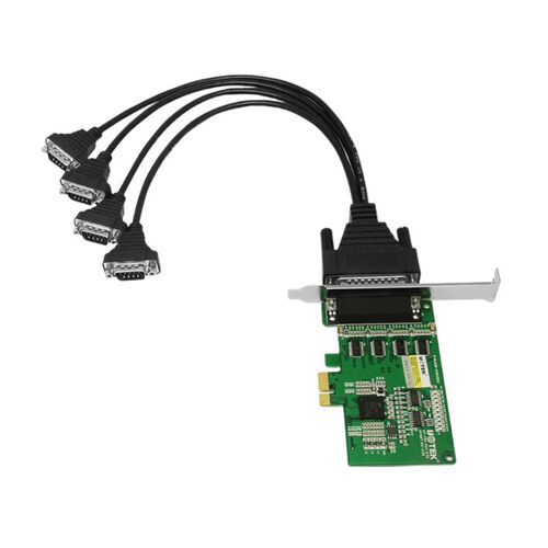 宇泰 UT-784 四口PCI-E串口卡pci-e串口卡9针232扩展卡带半高挡板
