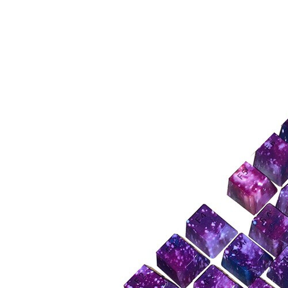 星空键帽ABS双色机械键盘专用OEM高度个性标准6.25透光凯华樱桃轴