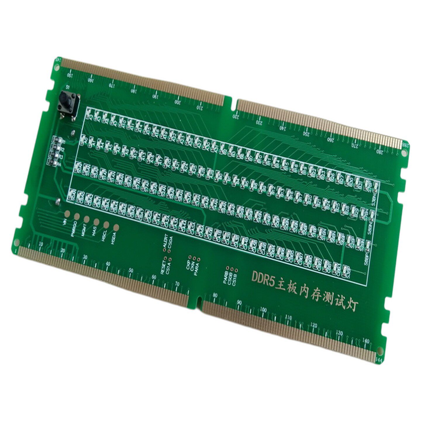 DDR3/4/5内存槽测试仪带灯内存测试卡台式电脑主板测试工具