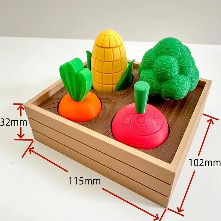 3d打印模型蔬菜家园新奇特创意定制解压儿童节日礼物关节可动玩具