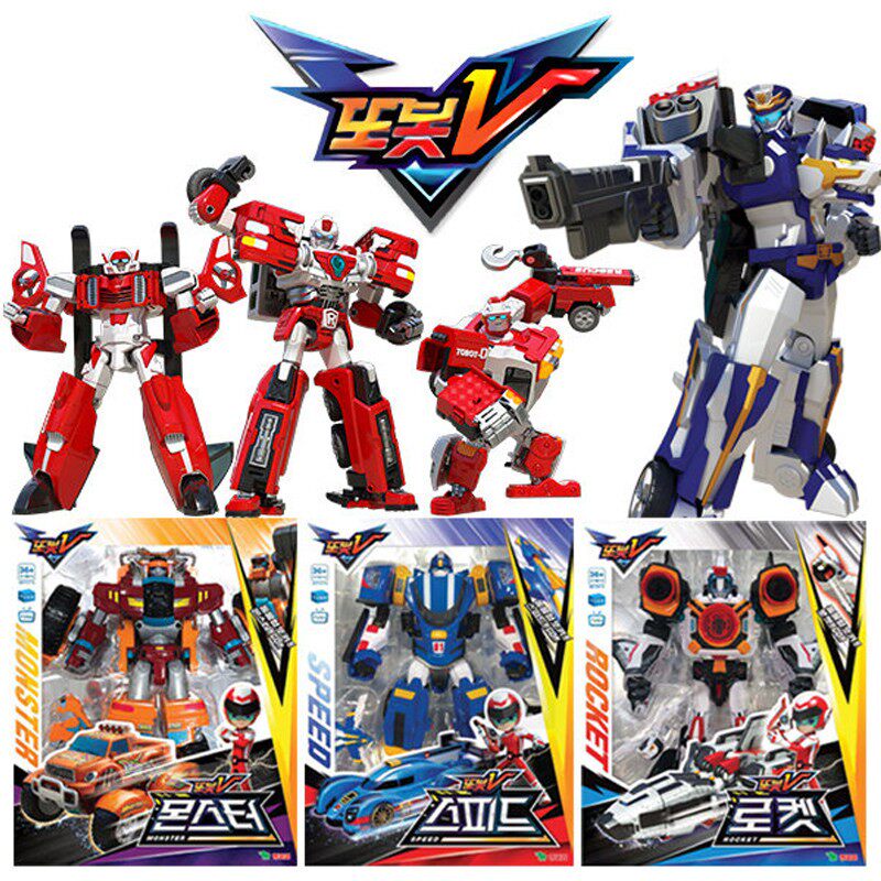 YOUNGTOYS韩国进口托宝TOBOT音速雷霆破天SPEED SHUTTLE破天钢翼