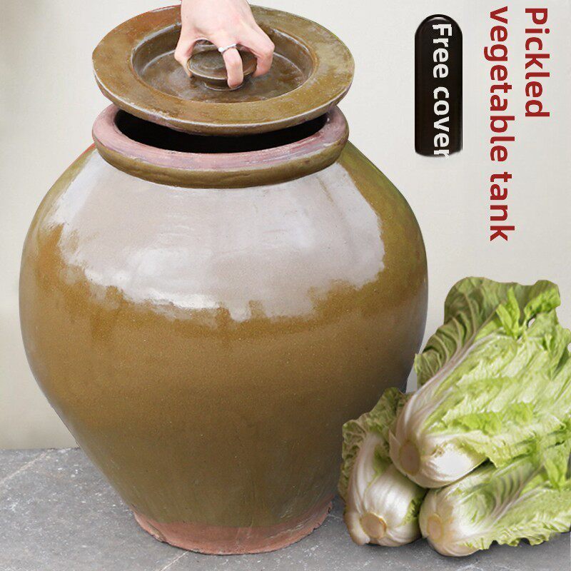 腌菜缸老式酱缸瓮瓦缸农村水缸大号泡菜家用瓦缸咸菜坛子陶瓷米缸