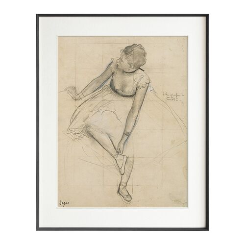 德加Edgar Degas 芭蕾舞女孩小众艺术挂画复古人物装饰画玄关壁画