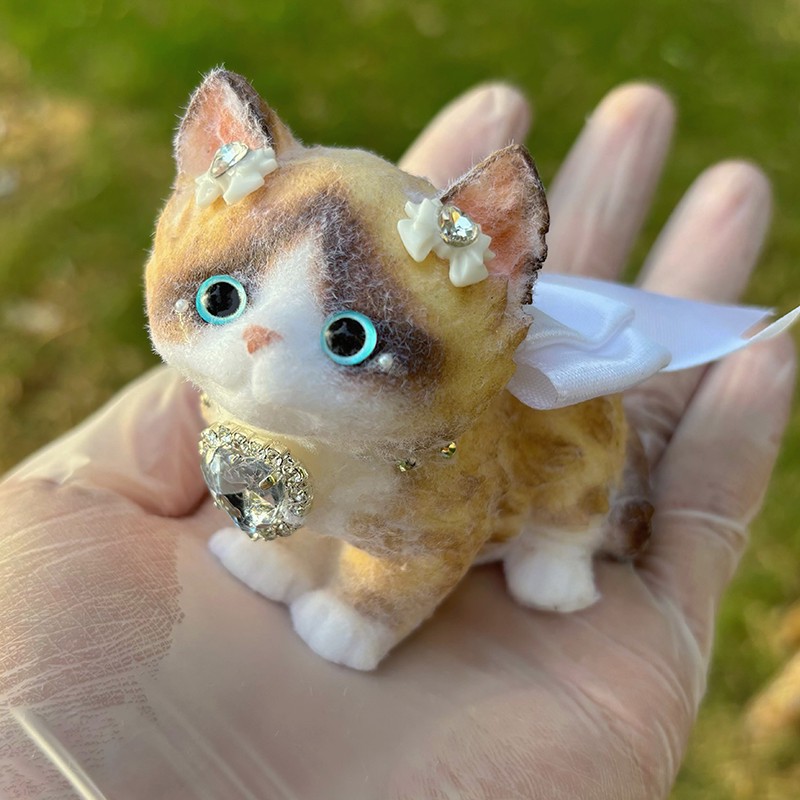 原创自制纯手工绘小猫咪捏捏乐慢回弹矽胶解压生日创意玩具