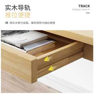 书桌家用简约桌子实木腿学习桌宿舍学生简易桌子办公桌 电脑桌台式
