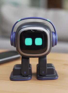 现货emo玩机器人智能情感交互语音话aemoi桌面具对儿童陪伴子电宠