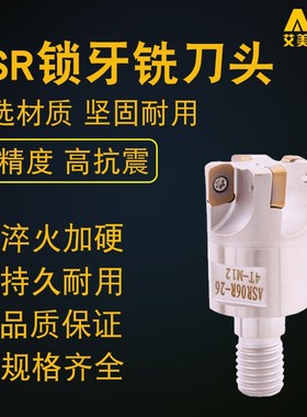 数控锁牙式铣刀头ASR06/EXN03R螺纹刀头加工中心精铣抗震钨钢刀杆