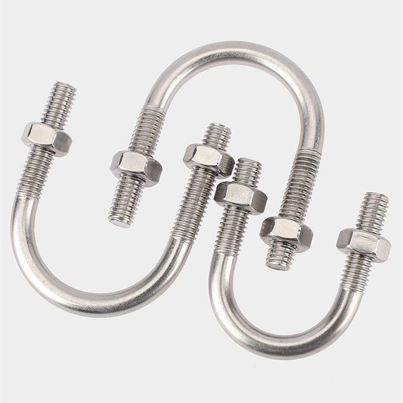 M6M8M10 304nU型卡U型栓U型螺丝U型丝管卡管固定卡抱箍U型螺栓螺