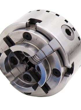 KP96木工夹头5寸KP125四爪自定心M33螺纹4寸100木工车牀用夹头