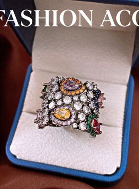 开口高级感戒指中古vintage女小