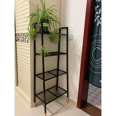 客厅置物架落地卧室收纳架阳台梯形储物架铁艺整理架多层书架浴室