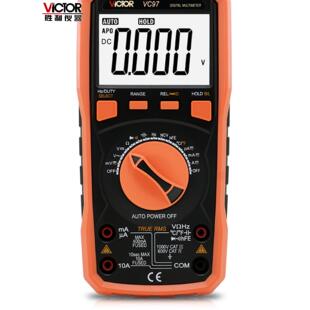 胜利VC97数字万用表高精度自动量程真有效值测频率防烧电工电压表