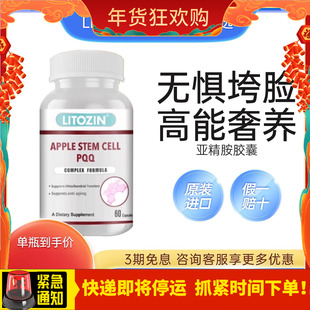 【新升级】LITOZIN高端驻颜亚精胺胶囊 美国进口干小分子细胞营养