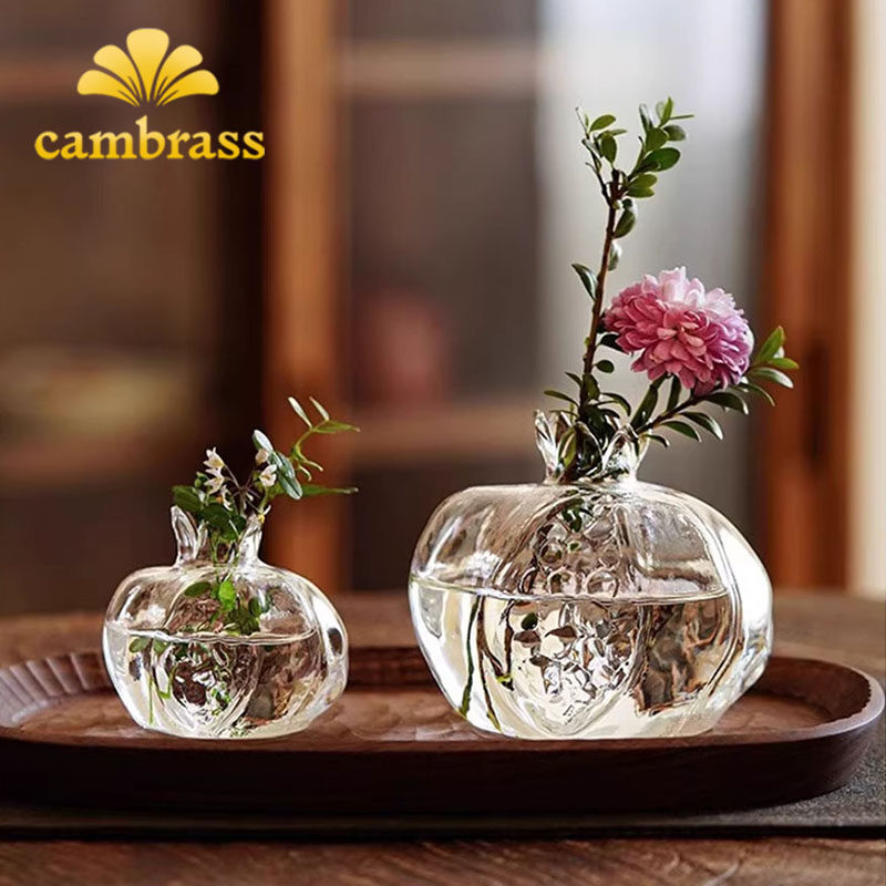 cambrass花瓶摆件客厅插花迷你玻璃花瓶轻奢高级感创意插花花器
