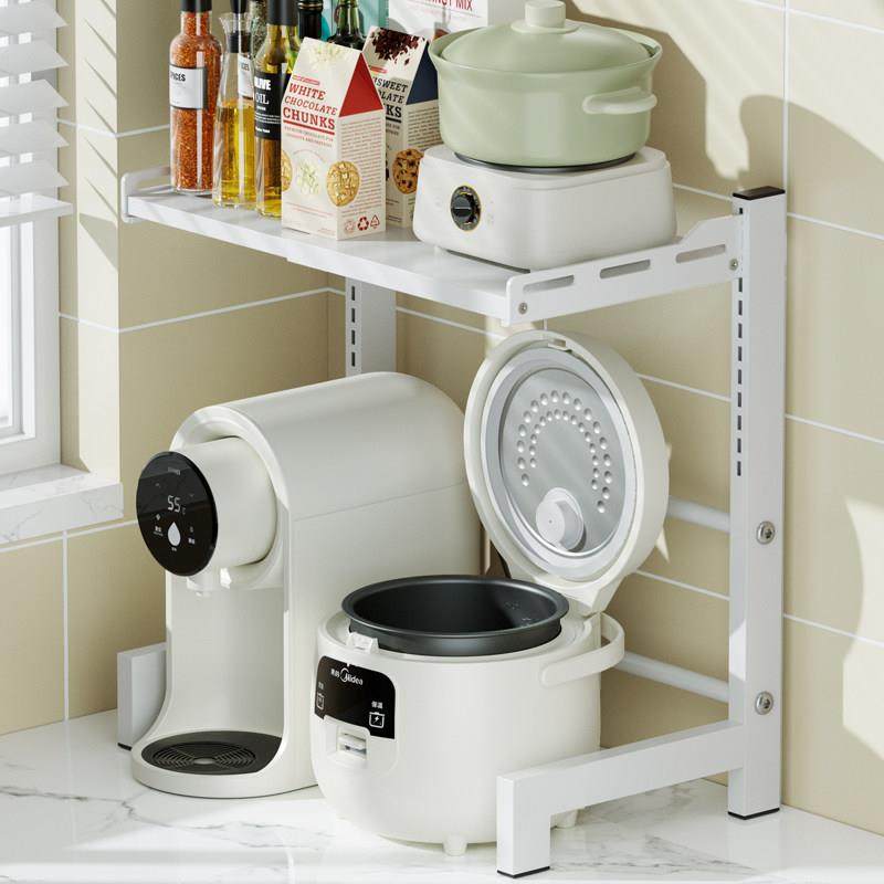 厨房微波炉烤箱置物架家用多层放台面可伸缩电饭煲空气炸锅收纳架,厨房/烹饪用具,微波炉置物架,淘宝优惠券,粉丝福利购,淘宝优惠卷