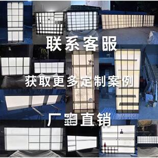 定制不锈钢发光背板展示柜书柜钢板柜轻奢发光金属酒柜发光餐柜