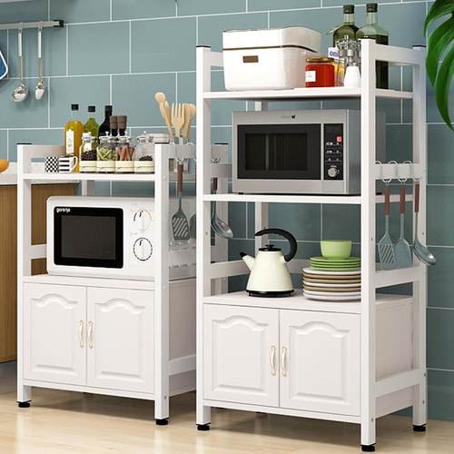 厨房置物架落地多层烤箱收纳架台面调料架碗架储物架子微波炉柜子