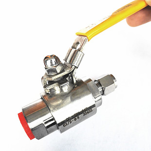 304不锈钢气源球阀/卡套阀门/气动管路阀门/压力表球阀 QGQY1-64P