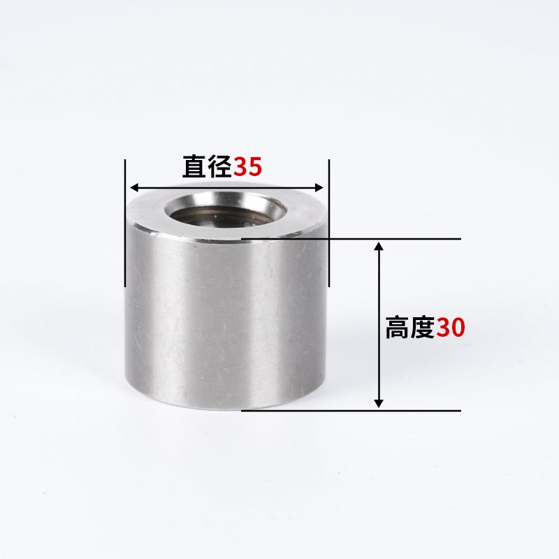 304不锈钢梯形丝杆螺母 T型螺母 圆柱螺帽  粗牙T8-T42