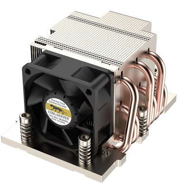 金钱豹2U AMD SP3/TR4散热器铝鳍片5热铜管LGA4094 EPYC散热器P23